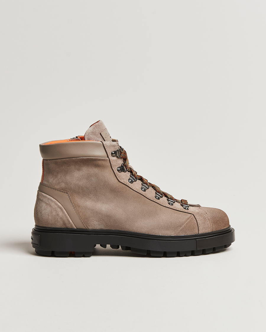 Homme | Santoni St Moritz Winter Boots Beige Suede | Santoni | St Moritz Winter Boots Beige Suede