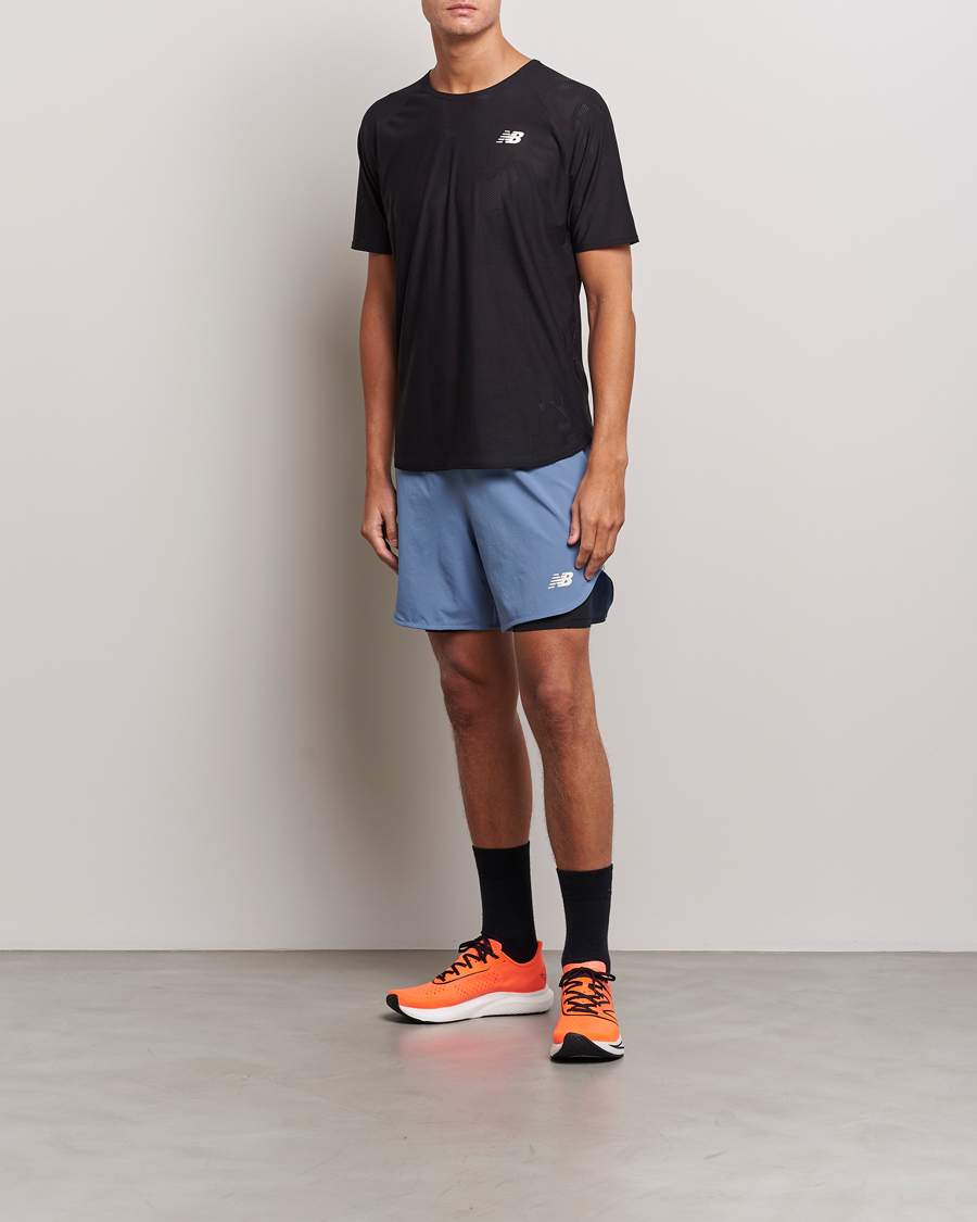 Homme | T-shirts | New Balance Running | Q Speed Jacquard T-Shirt Black