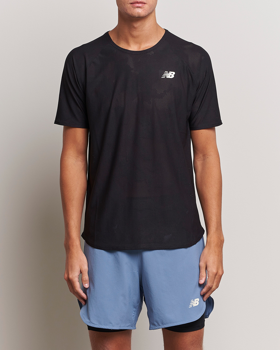 Homme | T-shirts | New Balance Running | Q Speed Jacquard T-Shirt Black