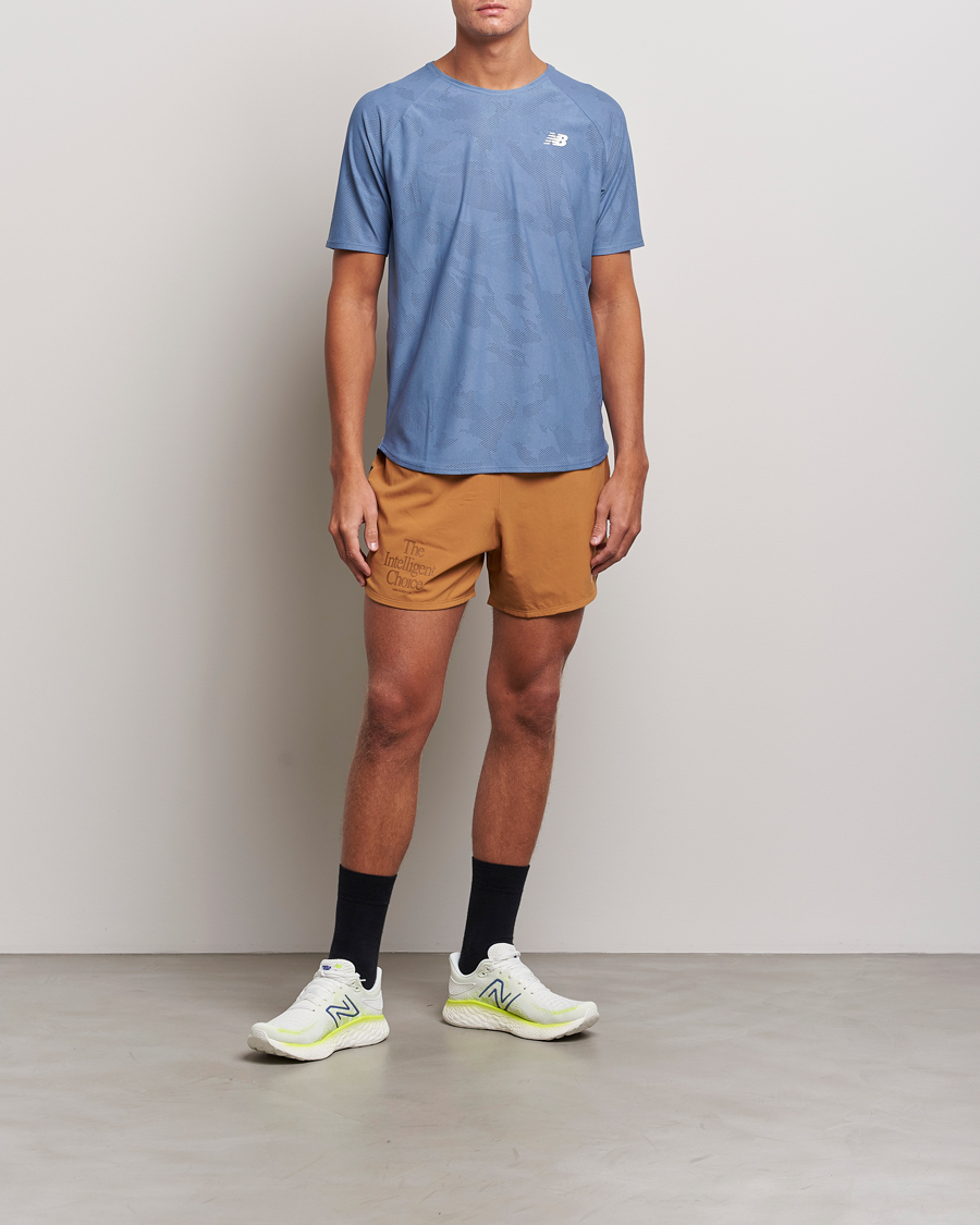Homme | T-shirts | New Balance Running | Q Speed Jacquard T-Shirt Mercury Blue