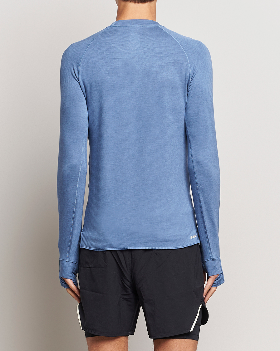 Homme | T-shirts | New Balance | Running Q Speed Jacquard Long Sleeve T-Shirt Mercury Blue