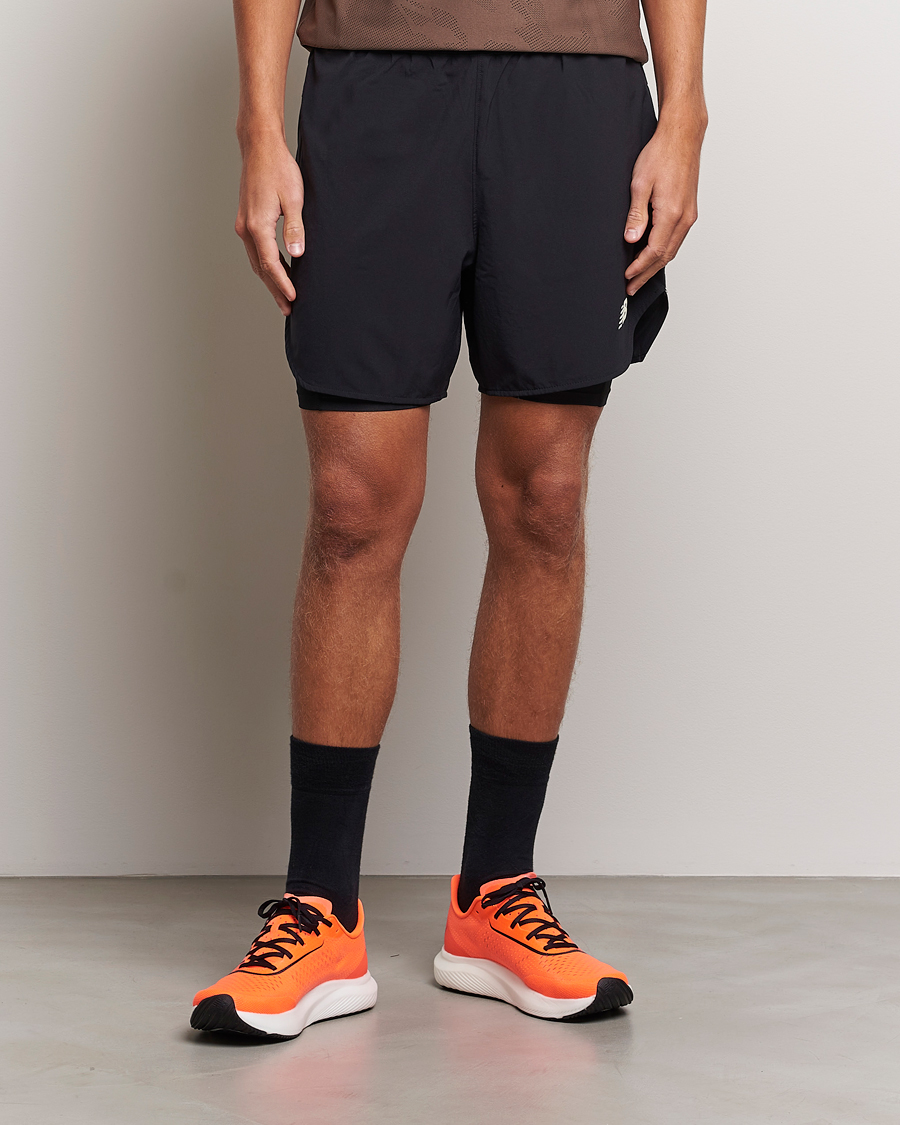 Homme | Shorts | New Balance Running | Q Speed 2 in 1 Shorts Black