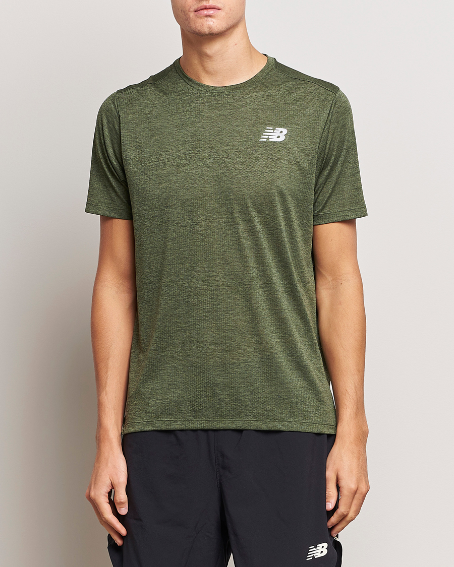 Homme | T-shirts | New Balance | Running Impact Run T-Shirt Kombu Heather