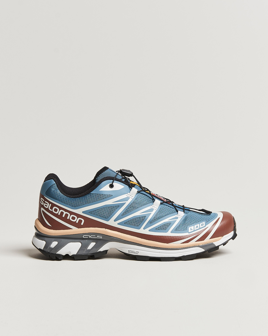 Homme | Salomon XT-6 Sneakers Aegean Blue/Tortoise Shell | Salomon | XT-6 Sneakers Aegean Blue/Tortoise Shell