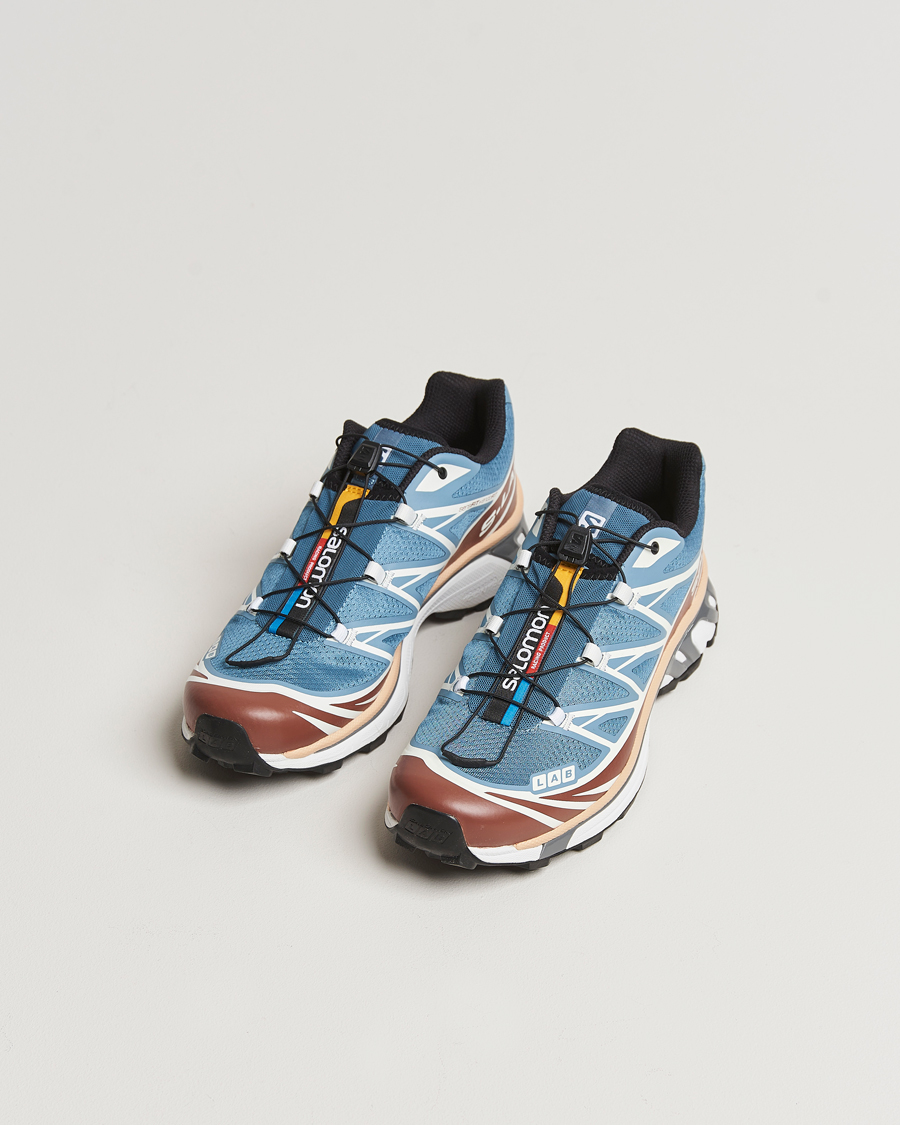 Homme | Salomon XT-6 Sneakers Aegean Blue/Tortoise Shell | Salomon | XT-6 Sneakers Aegean Blue/Tortoise Shell