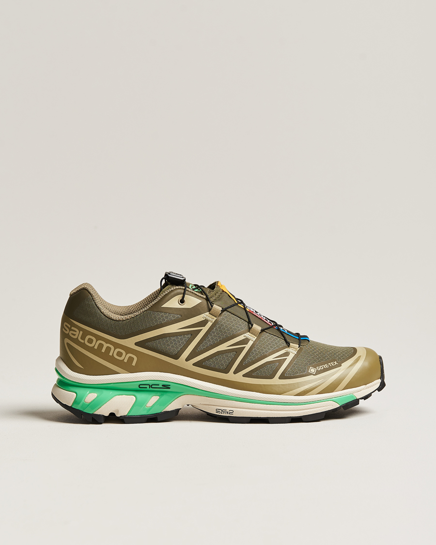 Homme | Salomon XT-6 GTX Sneakers Olive Night/Dried Herb | Salomon | XT-6 GTX Sneakers Olive Night/Dried Herb