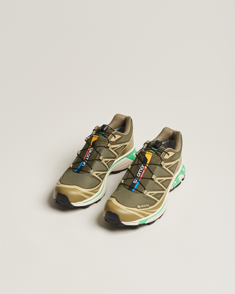 Homme | Salomon XT-6 GTX Sneakers Olive Night/Dried Herb | Salomon | XT-6 GTX Sneakers Olive Night/Dried Herb