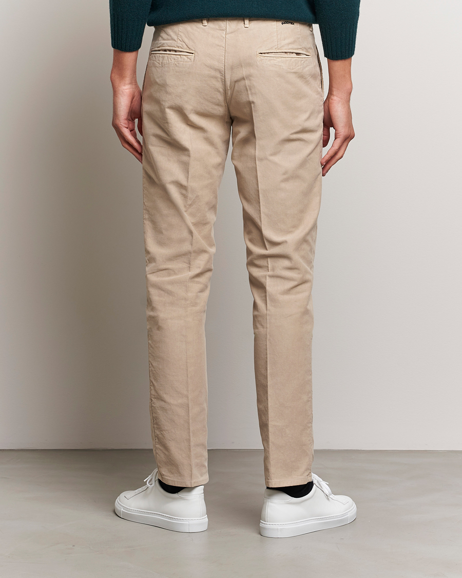 Heren | Broeken | Incotex | Slim Fit Garment Dyed Slacks Beige