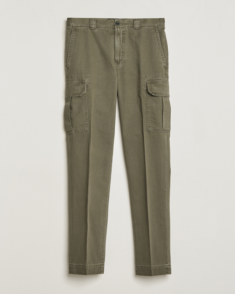 Heren | Broeken | Incotex | Slim Fit Cargo Pants Military