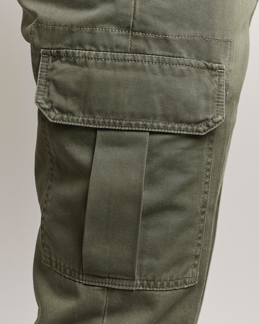 Heren | Broeken | Incotex | Slim Fit Cargo Pants Military