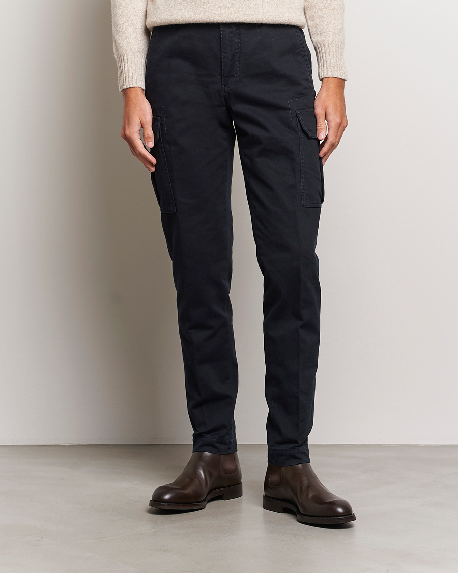 Homme | Pantalons | Incotex | Slim Fit Cargo Pants Navy