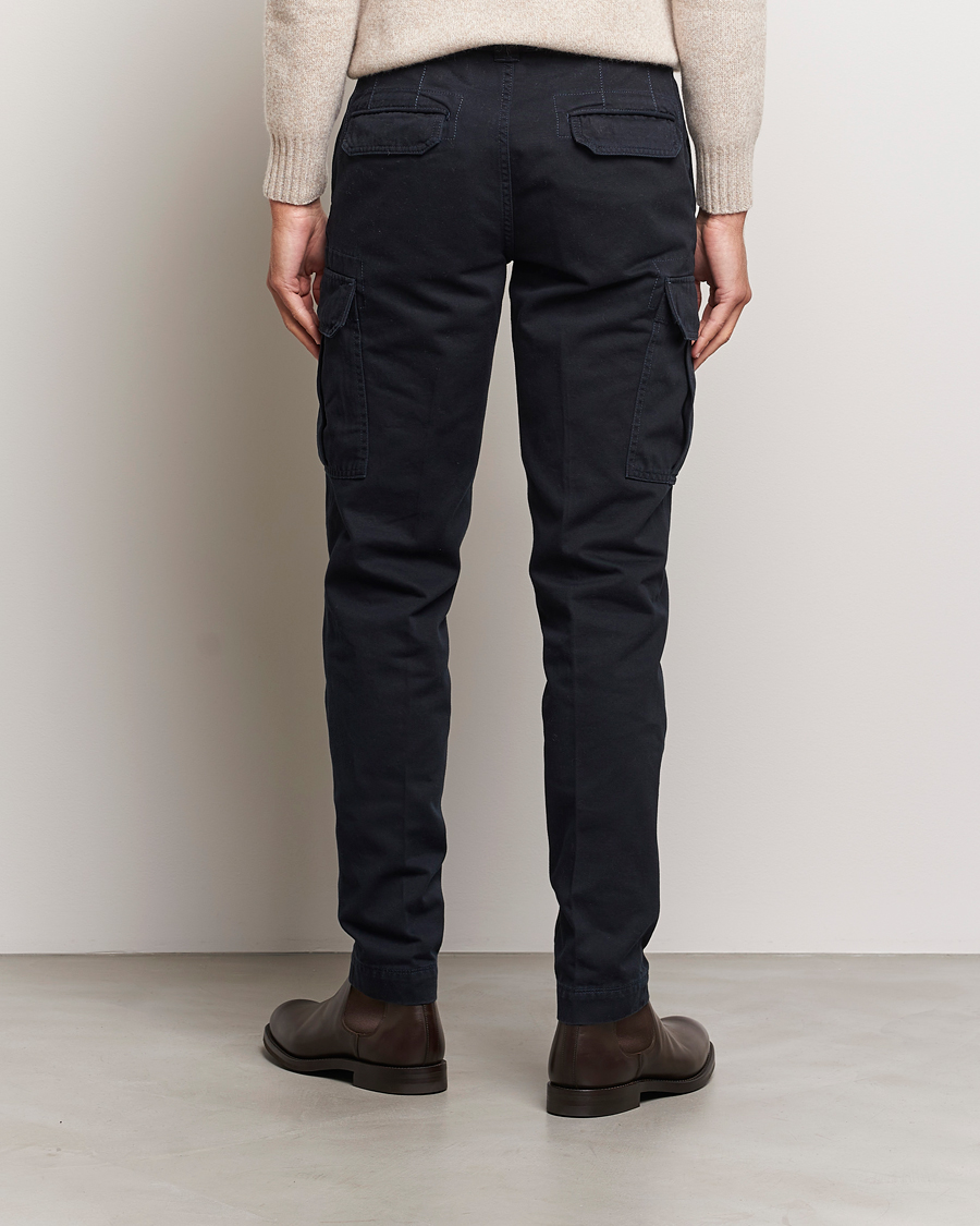 Homme | Pantalons | Incotex | Slim Fit Cargo Pants Navy