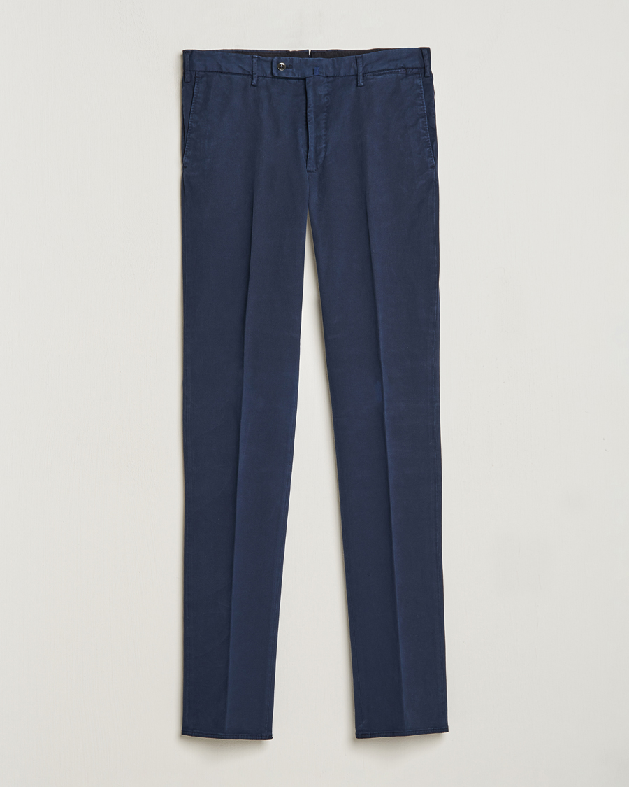 Homme | Pantalons | Incotex | Regular Fit Cotton Chinos Navy