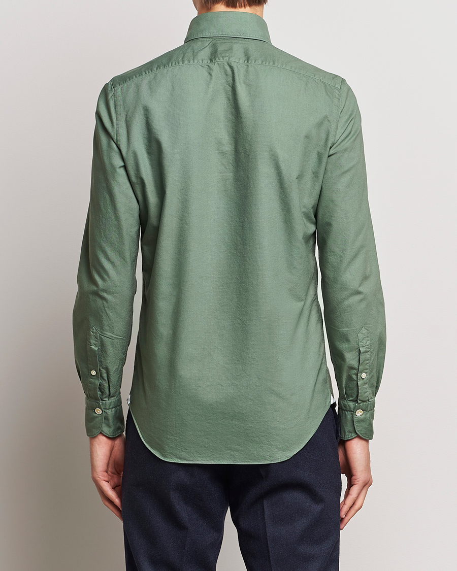 Homme | Chemises | Finamore Napoli | Tokyo Slim Oxford Button Down Shirt Olive