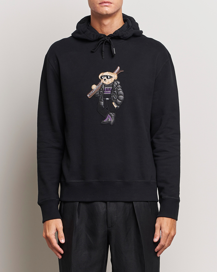 Homme | Pulls Et Tricots | Ralph Lauren Purple Label | Luxury Fleece Bear Hoodie Black