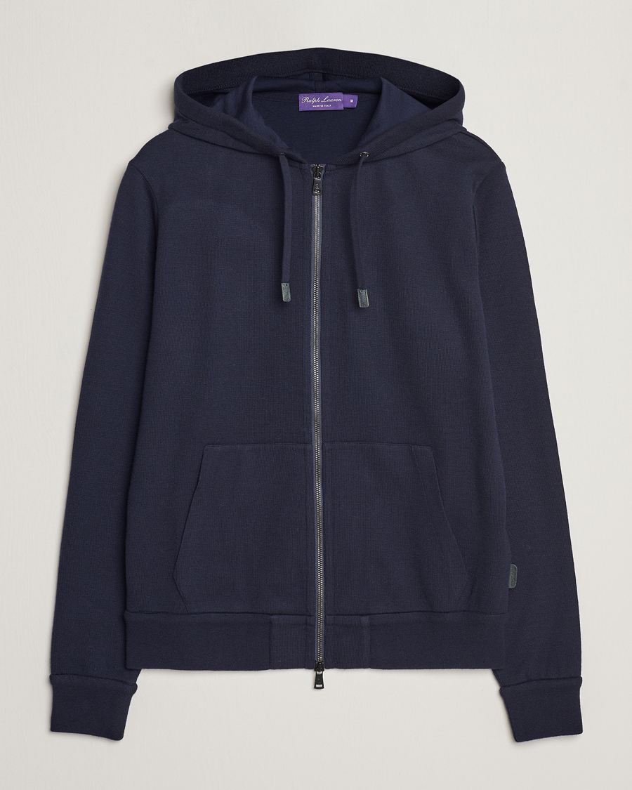 Homme | Pulls Et Tricots | Ralph Lauren Purple Label | Luxury Fleece Full Zip Sweater Navy
