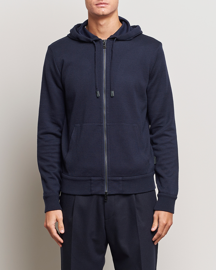 Homme | Pulls Et Tricots | Ralph Lauren Purple Label | Luxury Fleece Full Zip Sweater Navy