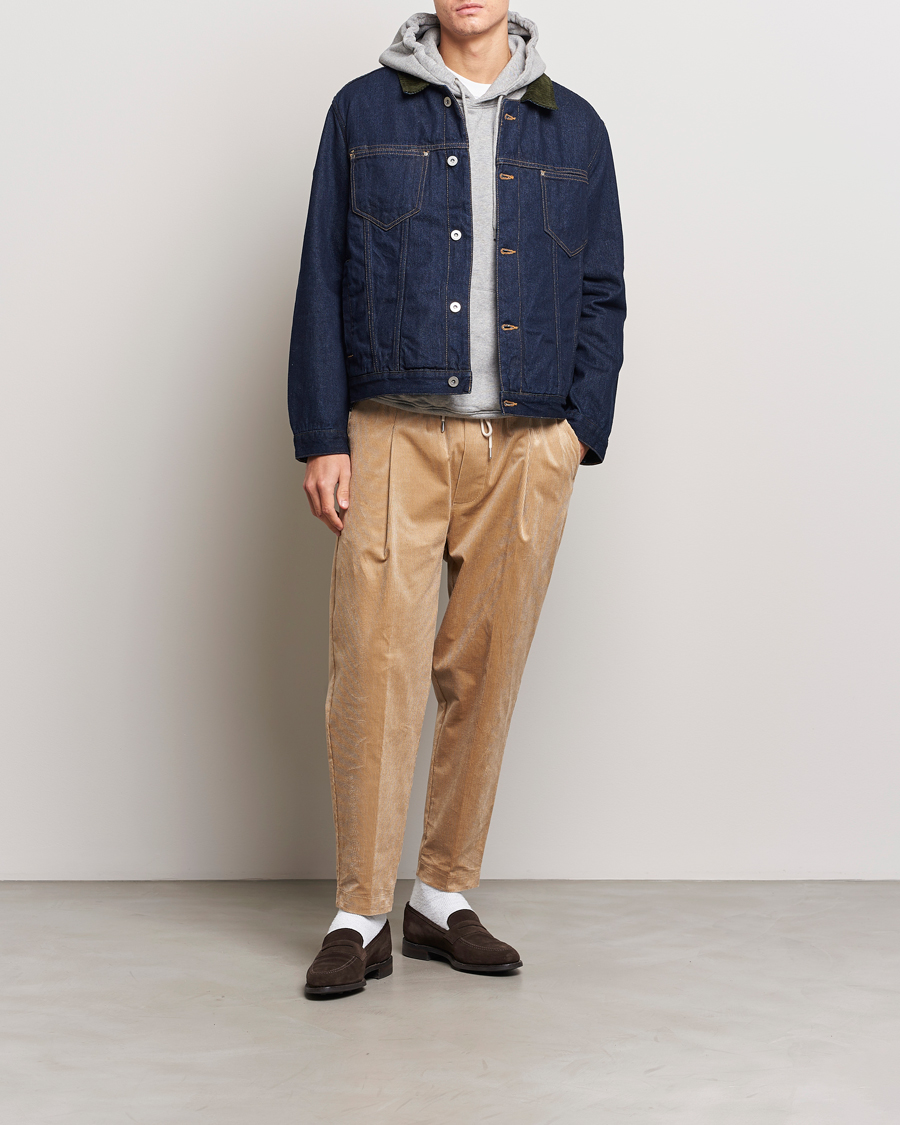 Homme | Pantalons | Drôle de Monsieur | Drawstring Corduroy Troursers Beige