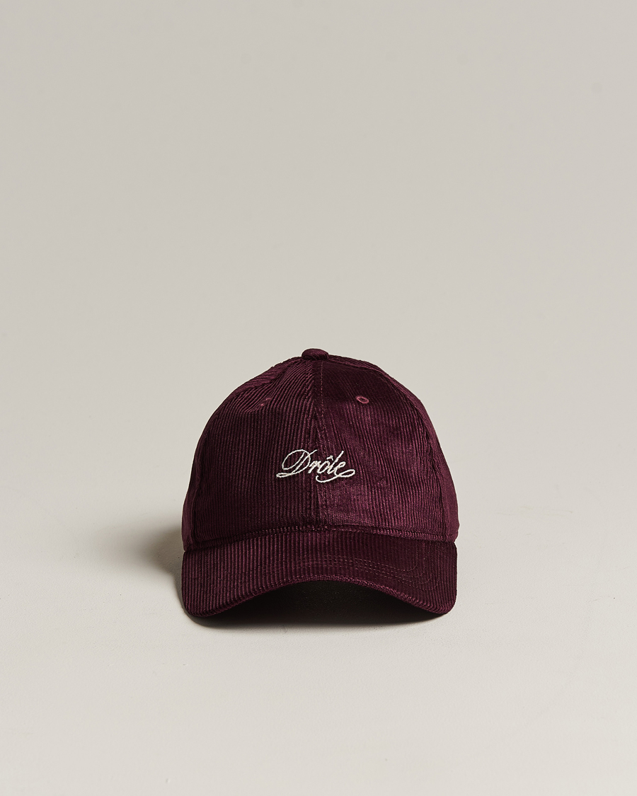 Homme | Drôle de Monsieur Signature Corduroy Cap Wine | Drôle de Monsieur | Signature Corduroy Cap Wine