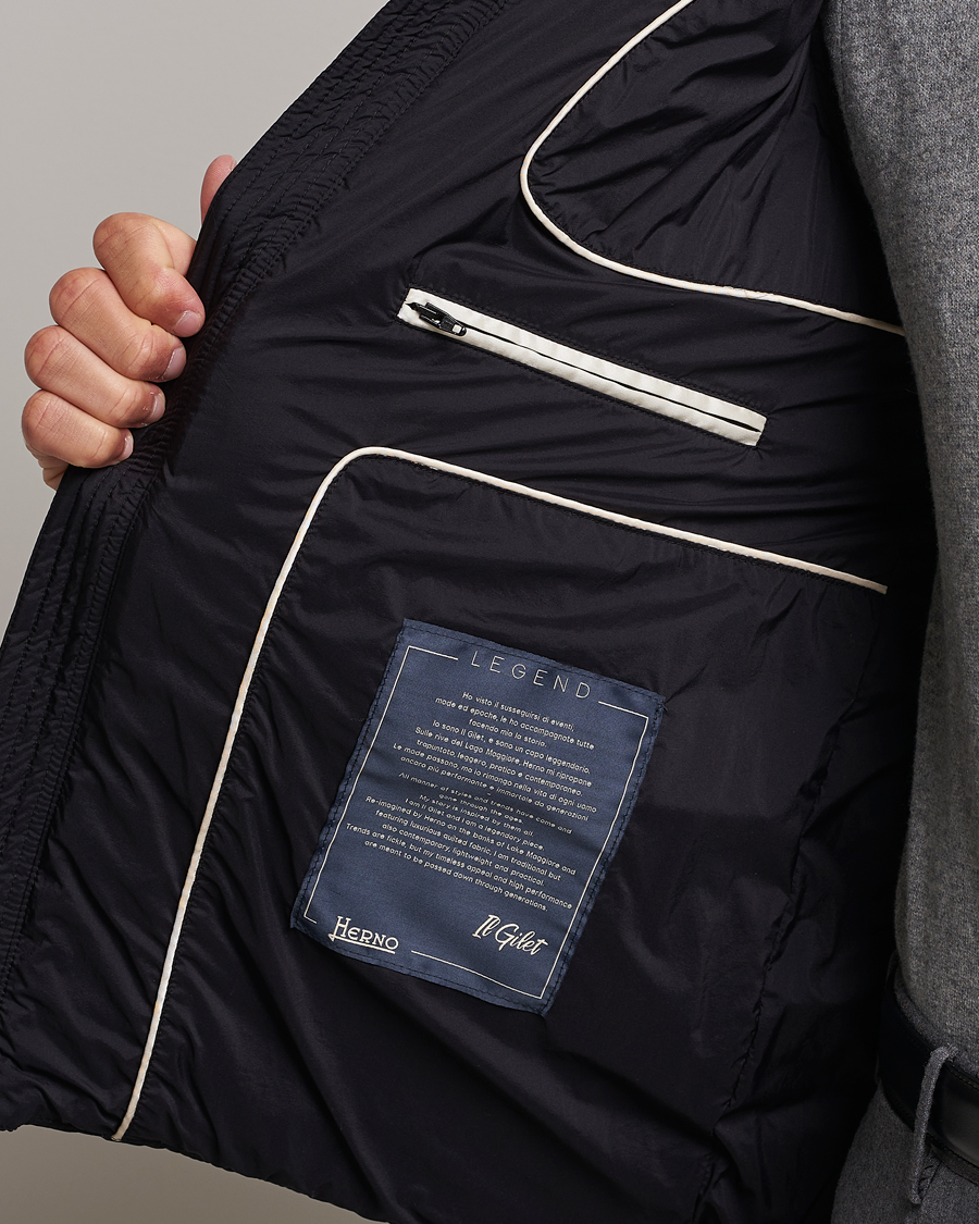 Heren | Jassen | Herno | Nuage Down Vest Black