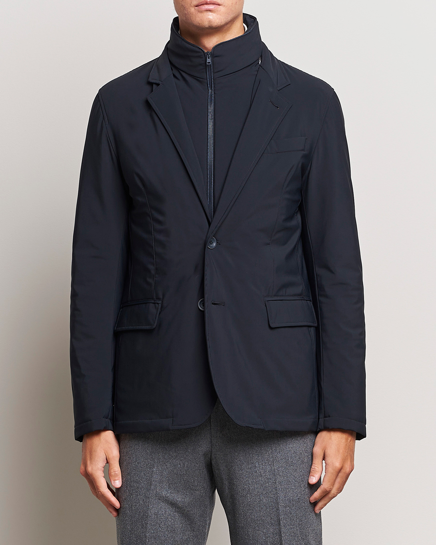 Homme | Manteaux Et Vestes | Herno | Nylon City Blazer Navy