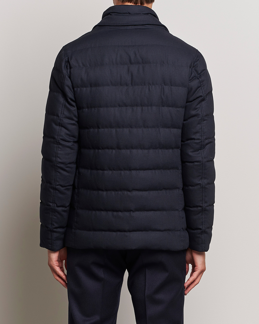 Homme | Manteaux Et Vestes | Herno | Flannel Down Blazer Navy