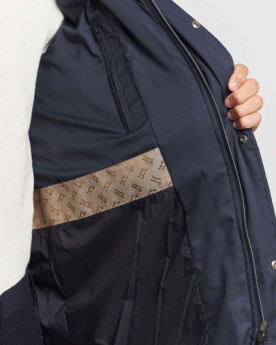 Homme | Manteaux Et Vestes | Herno | Faux Fur Down Parka Navy