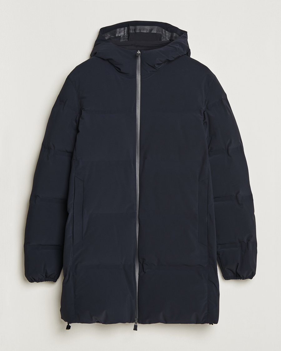 Homme | Manteaux Et Vestes | Herno | Laminar Stretch Nylon Down Coat Navy