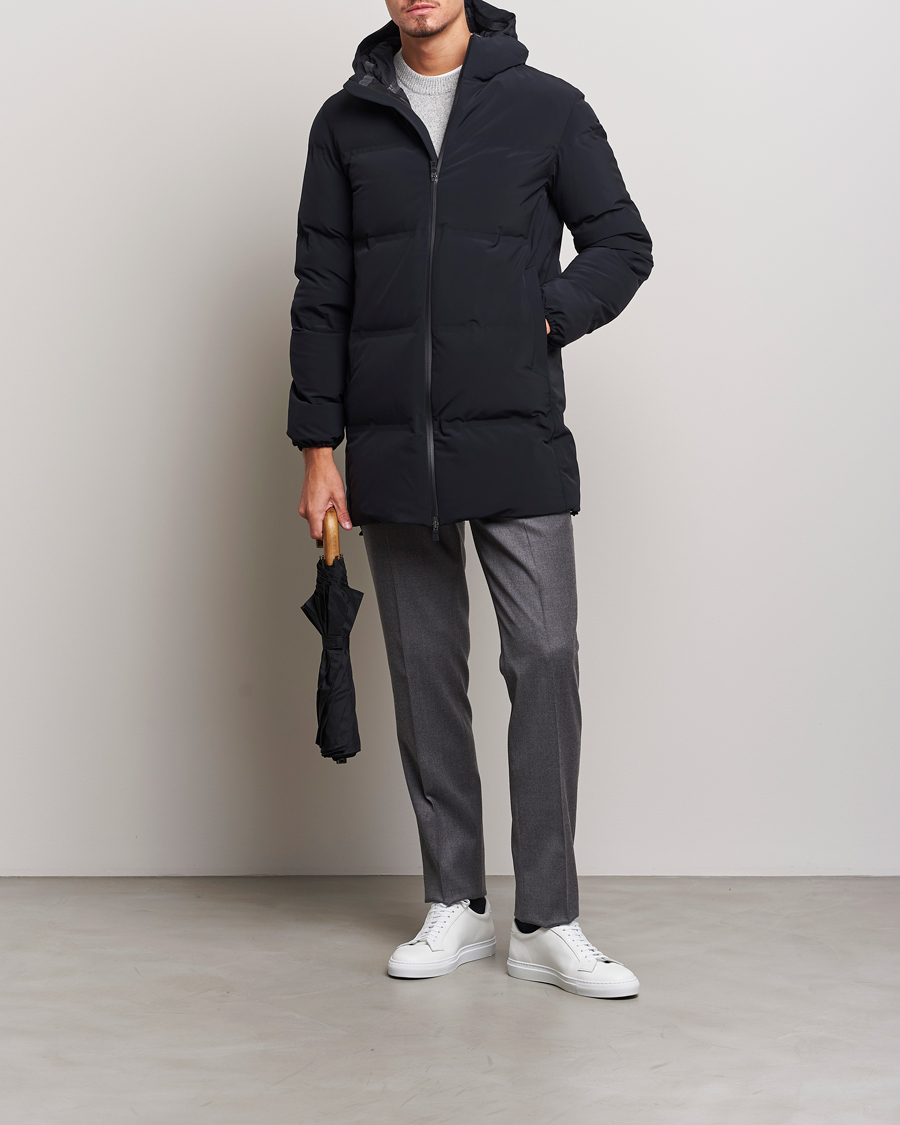 Homme | Manteaux Et Vestes | Herno | Laminar Stretch Nylon Down Coat Navy