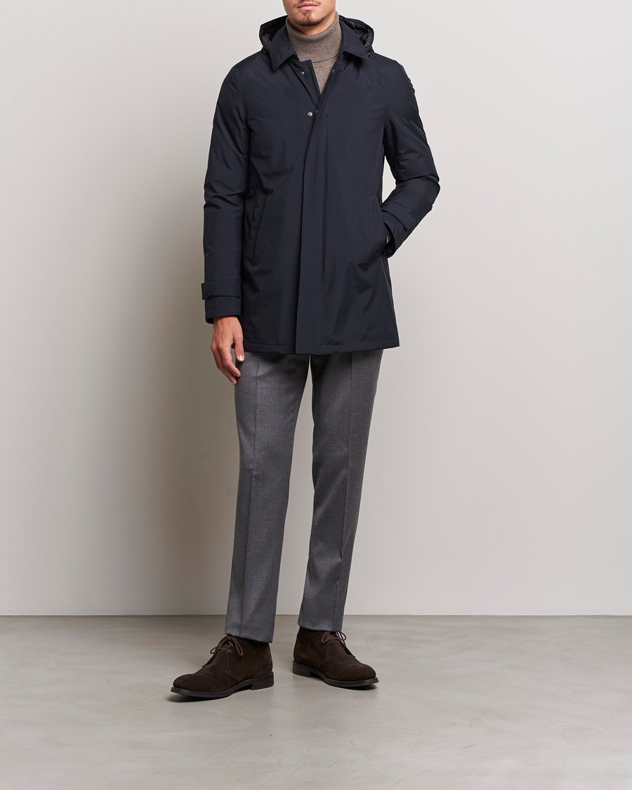 Homme | Manteaux Et Vestes | Herno | Laminar Goretex Down Coat Navy