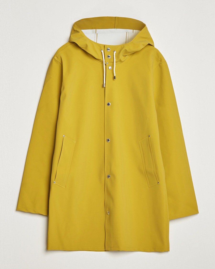 Heren | Jassen | Stutterheim | Stockholm Raincoat Suede Gold