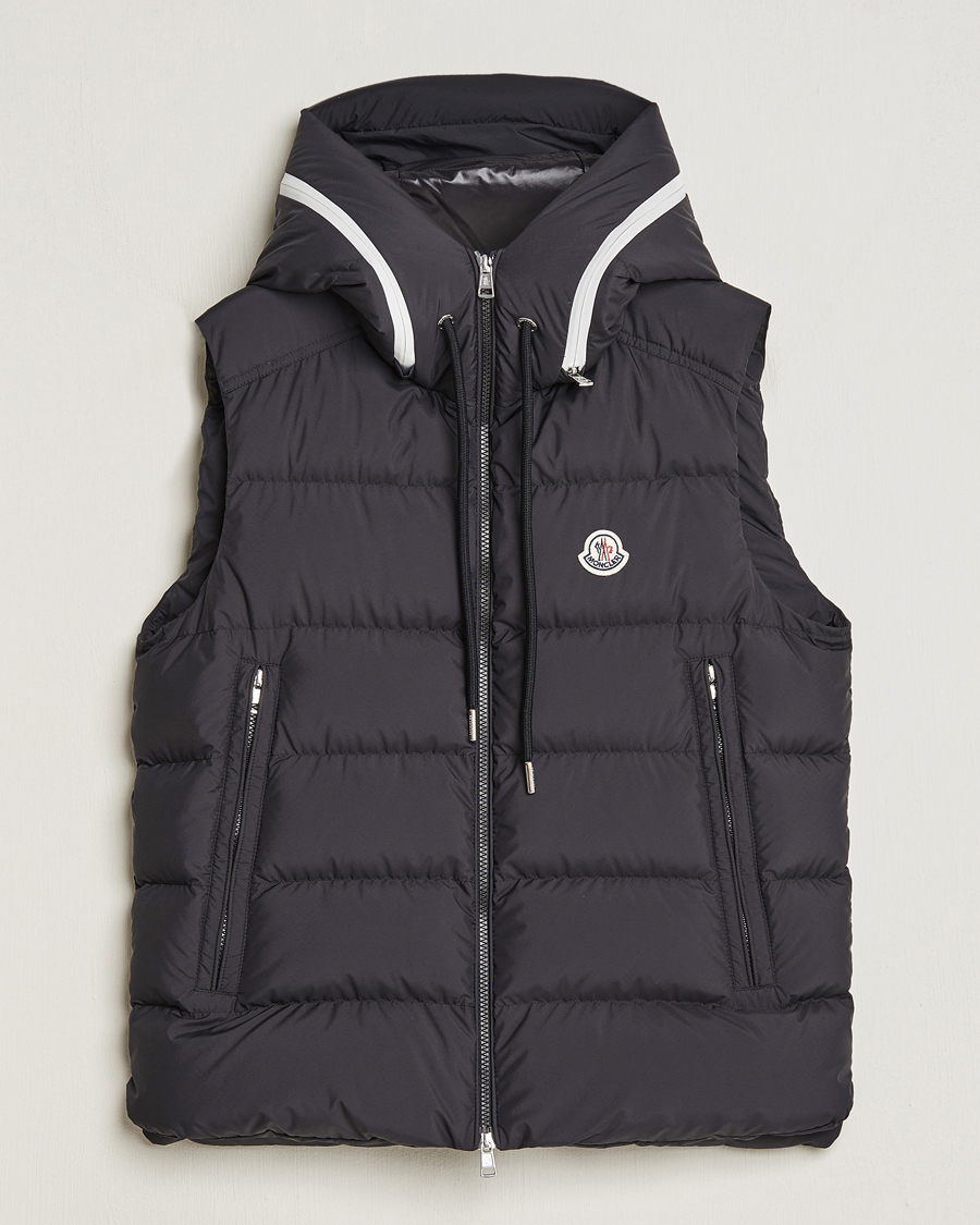 Homme | Manteaux Et Vestes | Moncler | Cardamine Hooded Down Vest Black