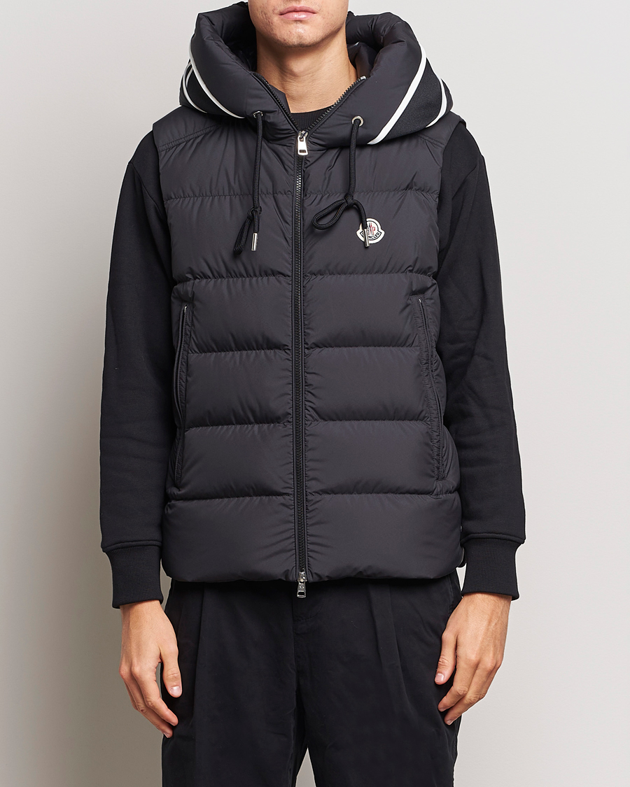 Homme | Manteaux Et Vestes | Moncler | Cardamine Hooded Down Vest Black