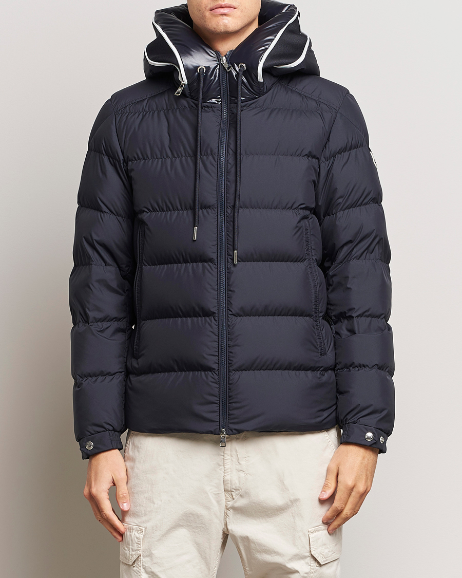 Homme | Manteaux Et Vestes | Moncler | Cardere Hooded Down Jacket Navy