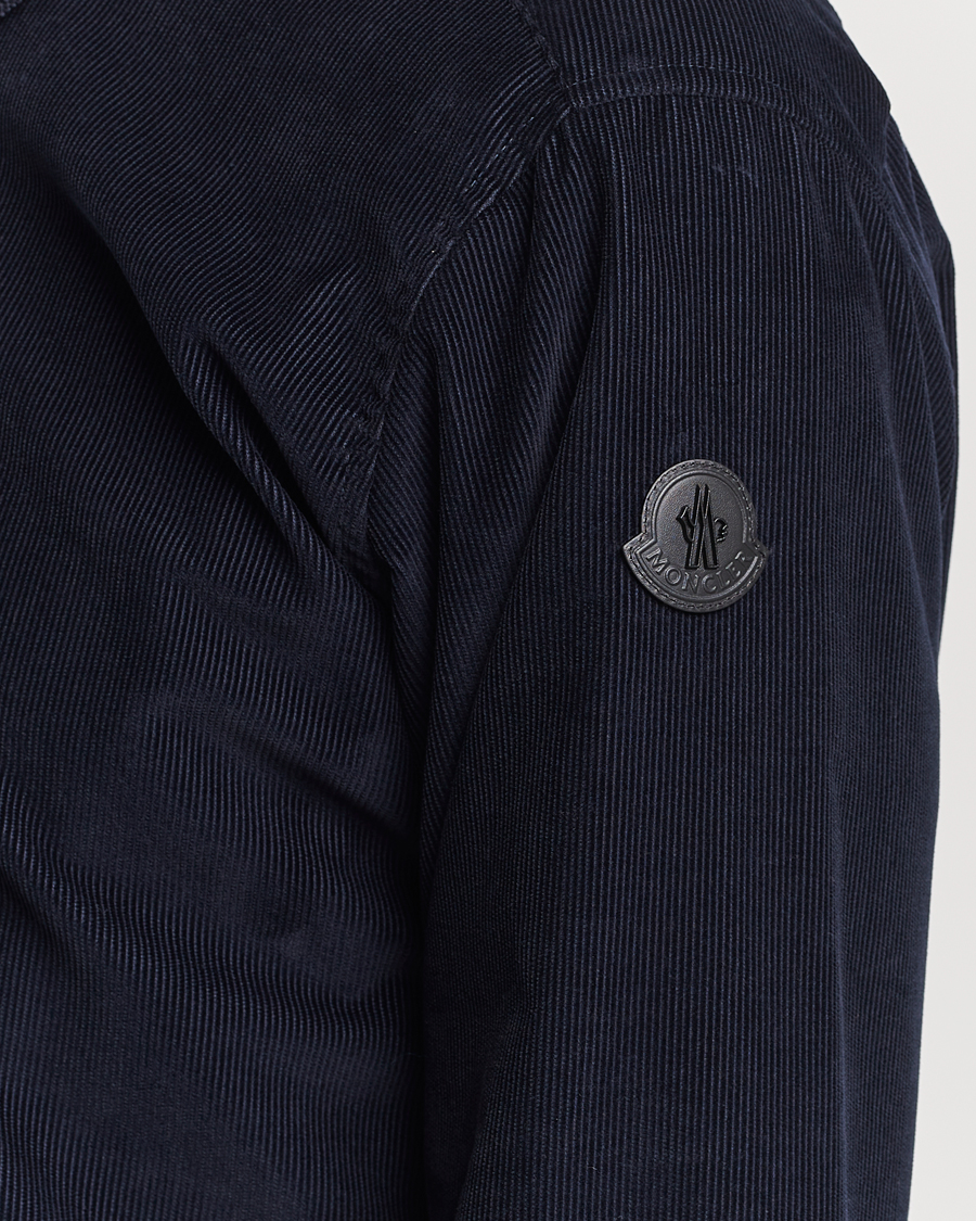 Heren | Overhemden | Moncler | Corduroy Casual Shirt Navy