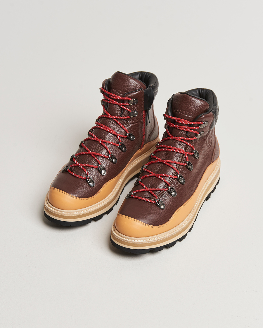 Homme | Moncler Peka Trek Hiking Boots Brown/Beige | Moncler | Peka Trek Hiking Boots Brown/Beige