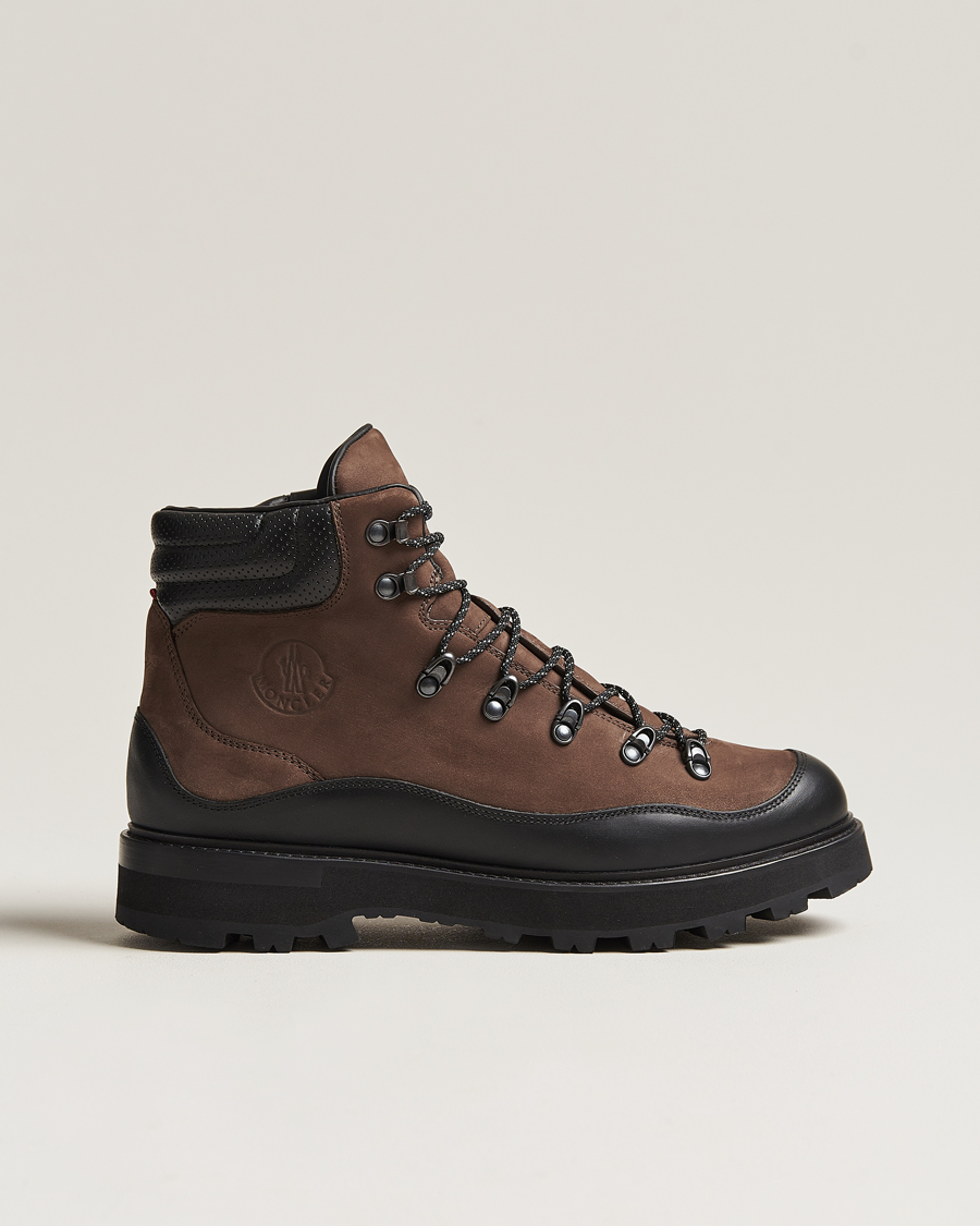 Homme | Moncler Peka Trek Hiking Boots Brown/Black | Moncler | Peka Trek Hiking Boots Brown/Black