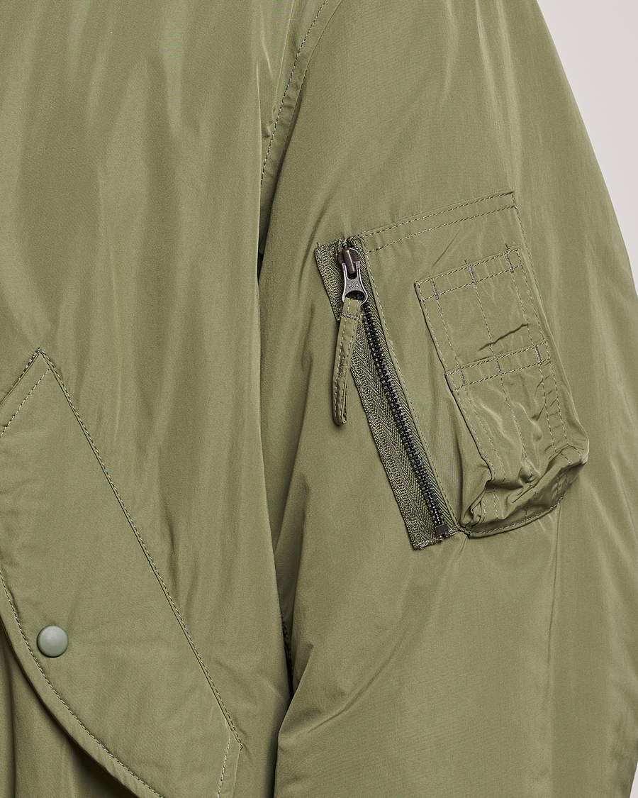 Homme | Manteaux Et Vestes | Aspesi | Gunner Nylon Flight Bomber Olive