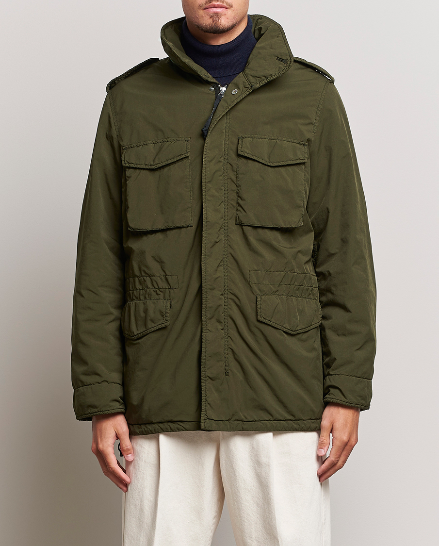 Homme | Manteaux Et Vestes | Aspesi | Garment Dyed Field Jacket Dark Military