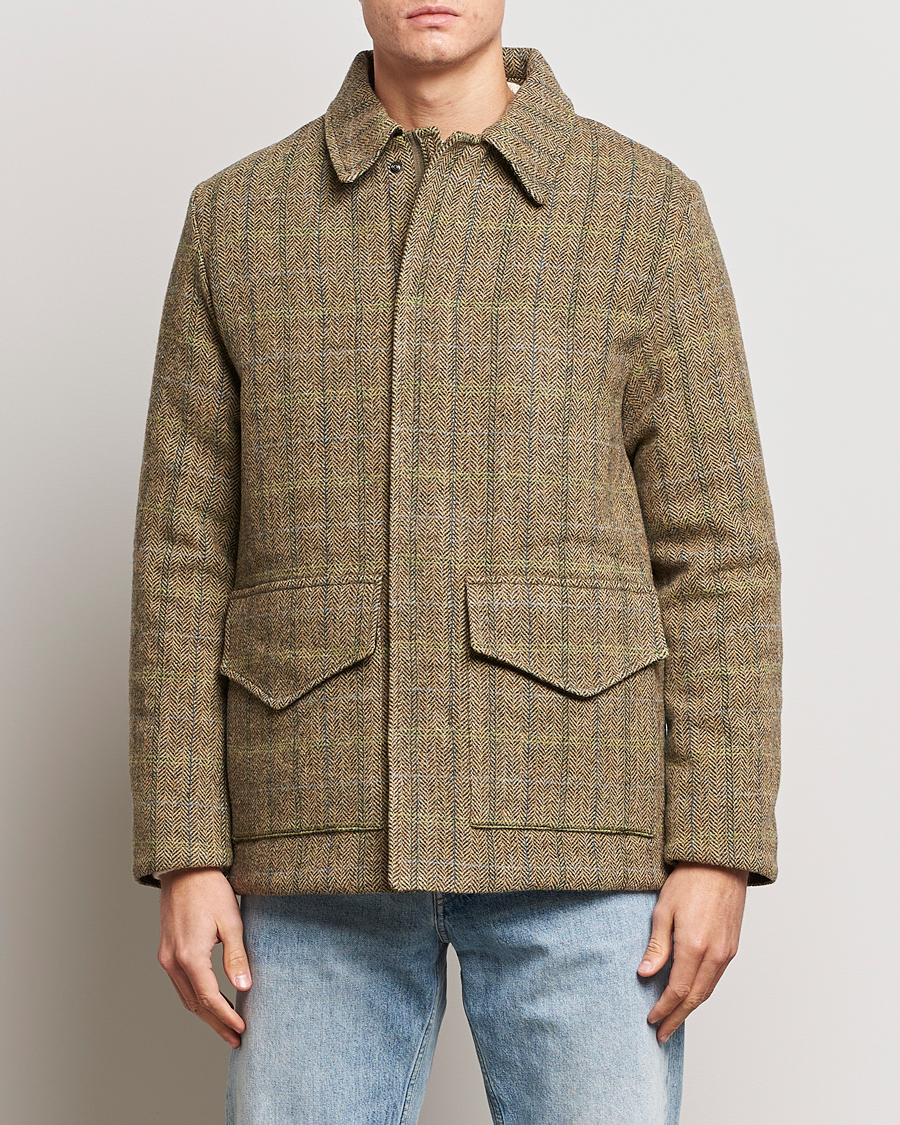 Heren | Jassen | Aspesi | Tweed Hunting Jacket Green Check