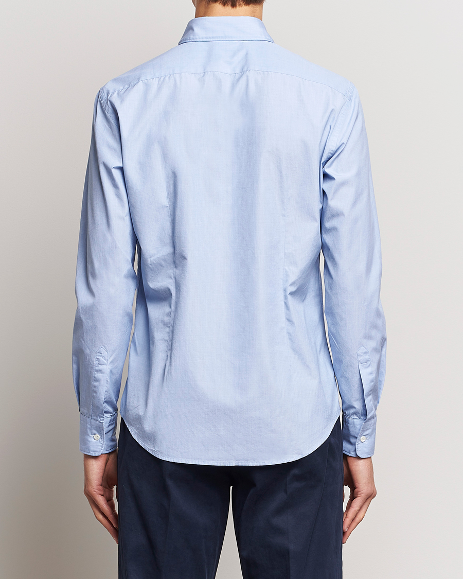Homme | Chemises | Aspesi | Striped Poplin Shirt Light Blue
