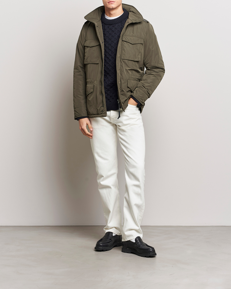 Homme | Manteaux Et Vestes | Aspesi | Minifield Nylon Field Jacket Dark Military
