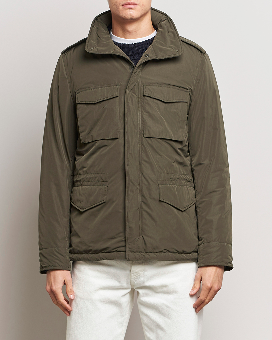 Homme | Manteaux Et Vestes | Aspesi | Minifield Nylon Field Jacket Dark Military