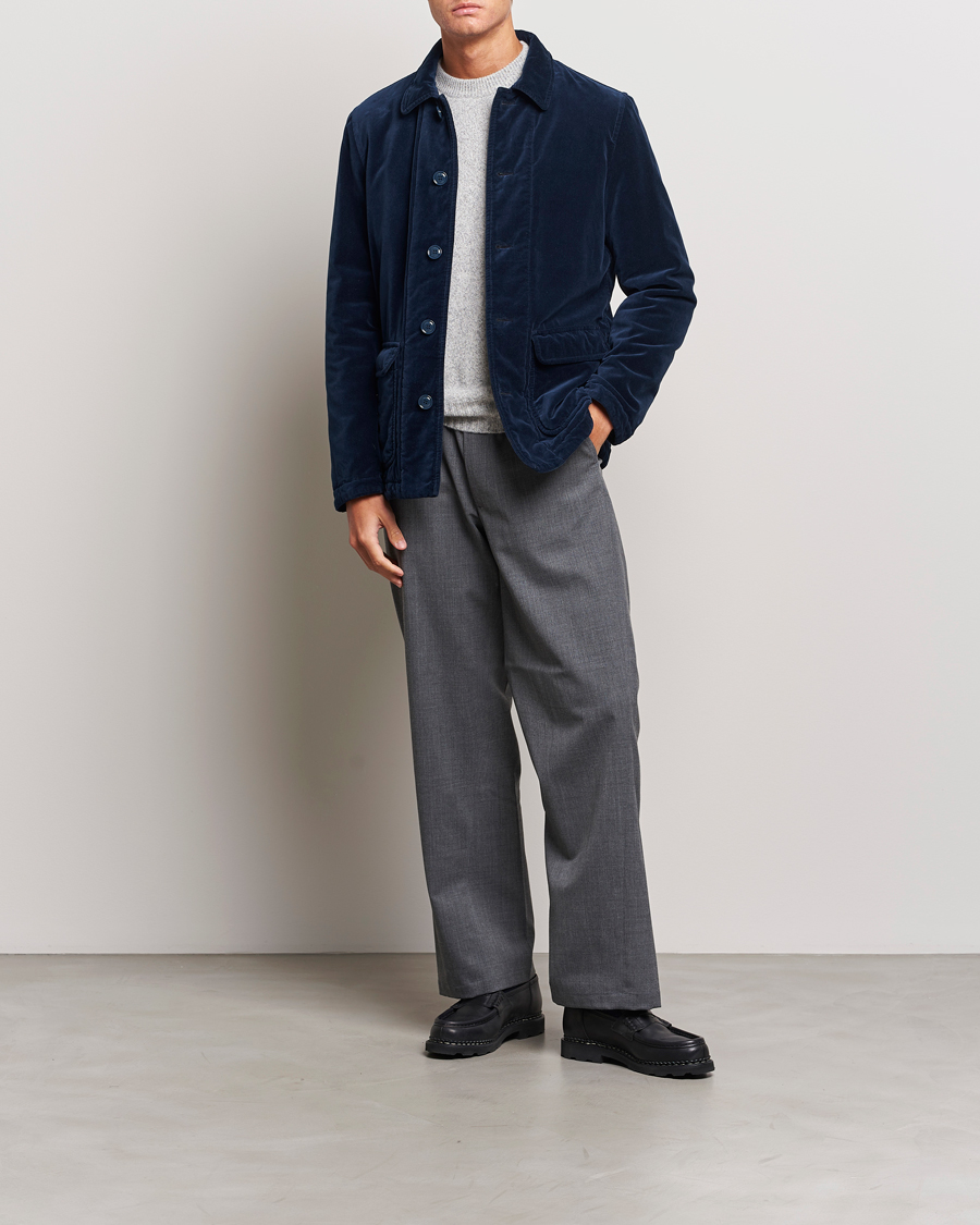 Heren | Jassen | Aspesi | Tadao Corduroy Jacket Navy