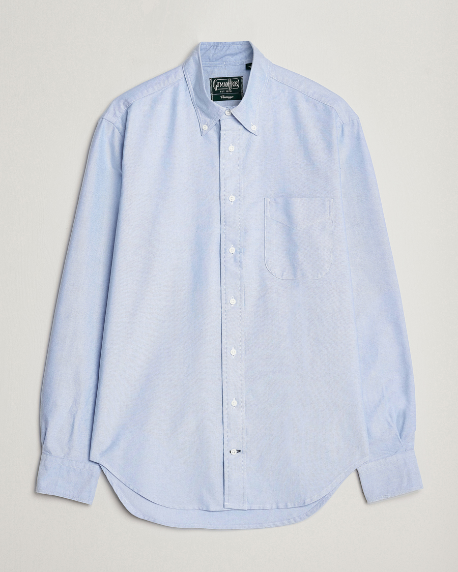 Homme | Chemises | Gitman Vintage | Button Down Oxford Shirt Light Blue