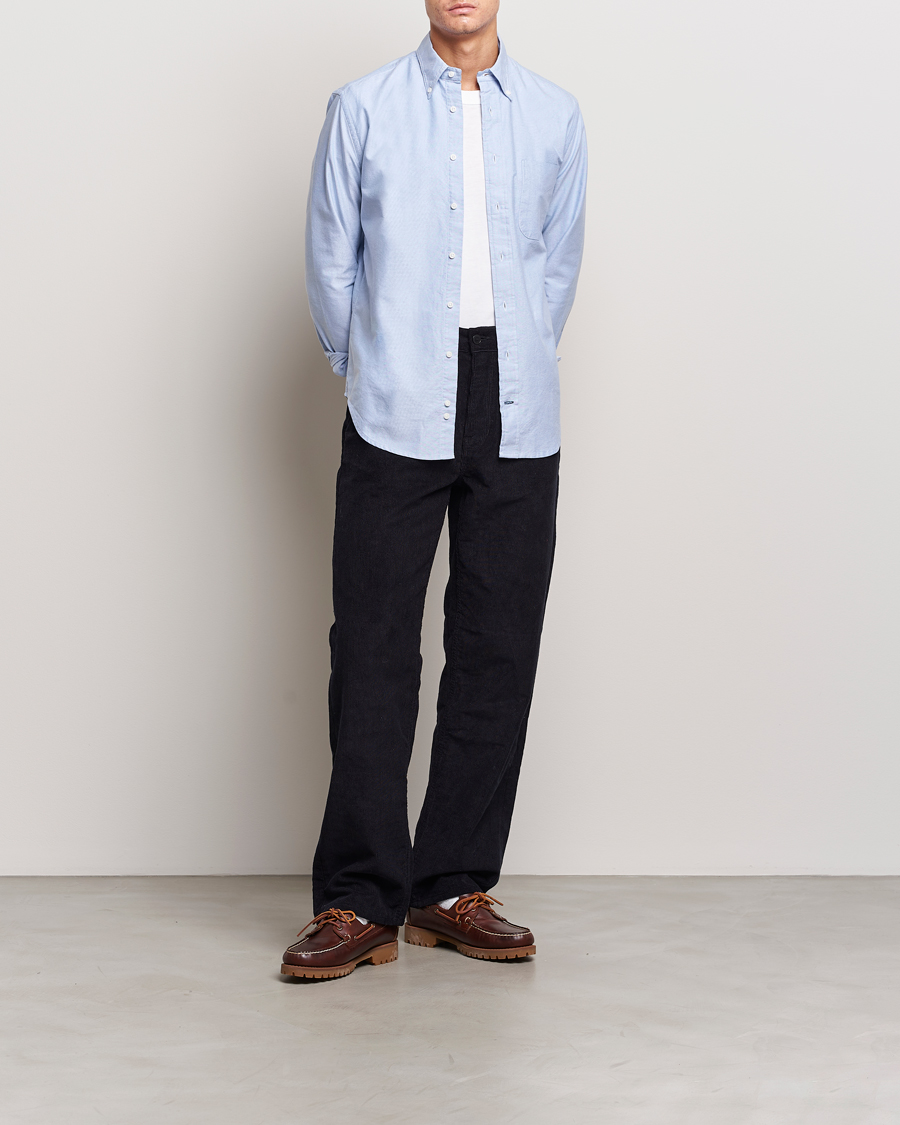 Homme | Chemises | Gitman Vintage | Button Down Oxford Shirt Light Blue
