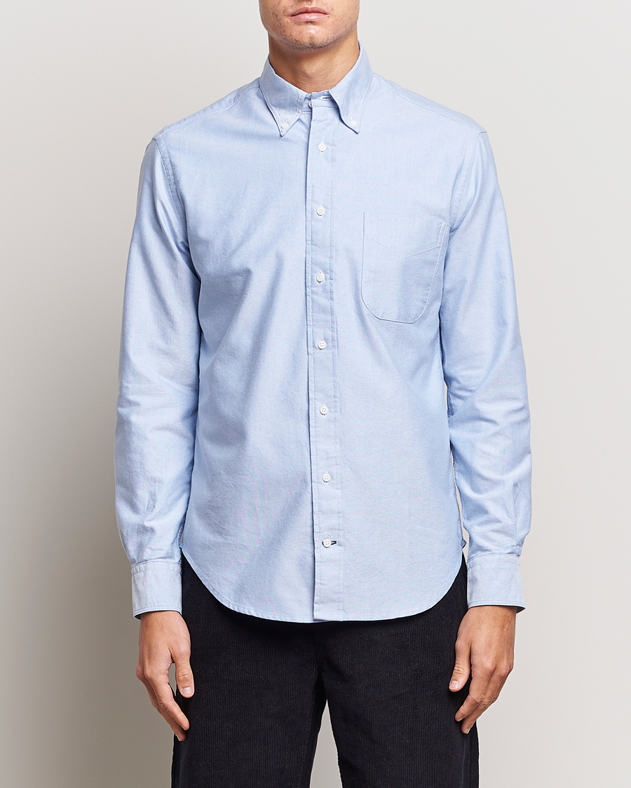 Homme | Chemises | Gitman Vintage | Button Down Oxford Shirt Light Blue