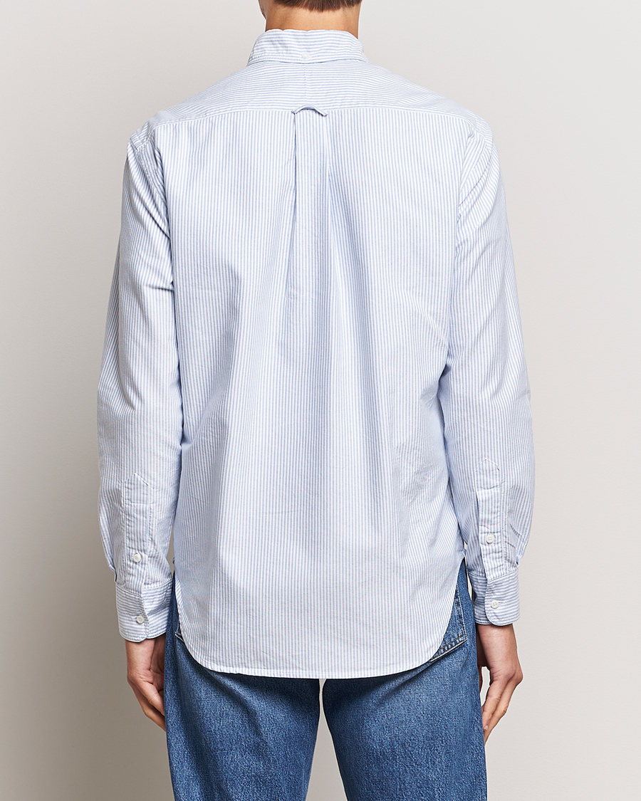 Homme | Chemises | Gitman Vintage | Button Down Striped Oxford Shirt Light Blue