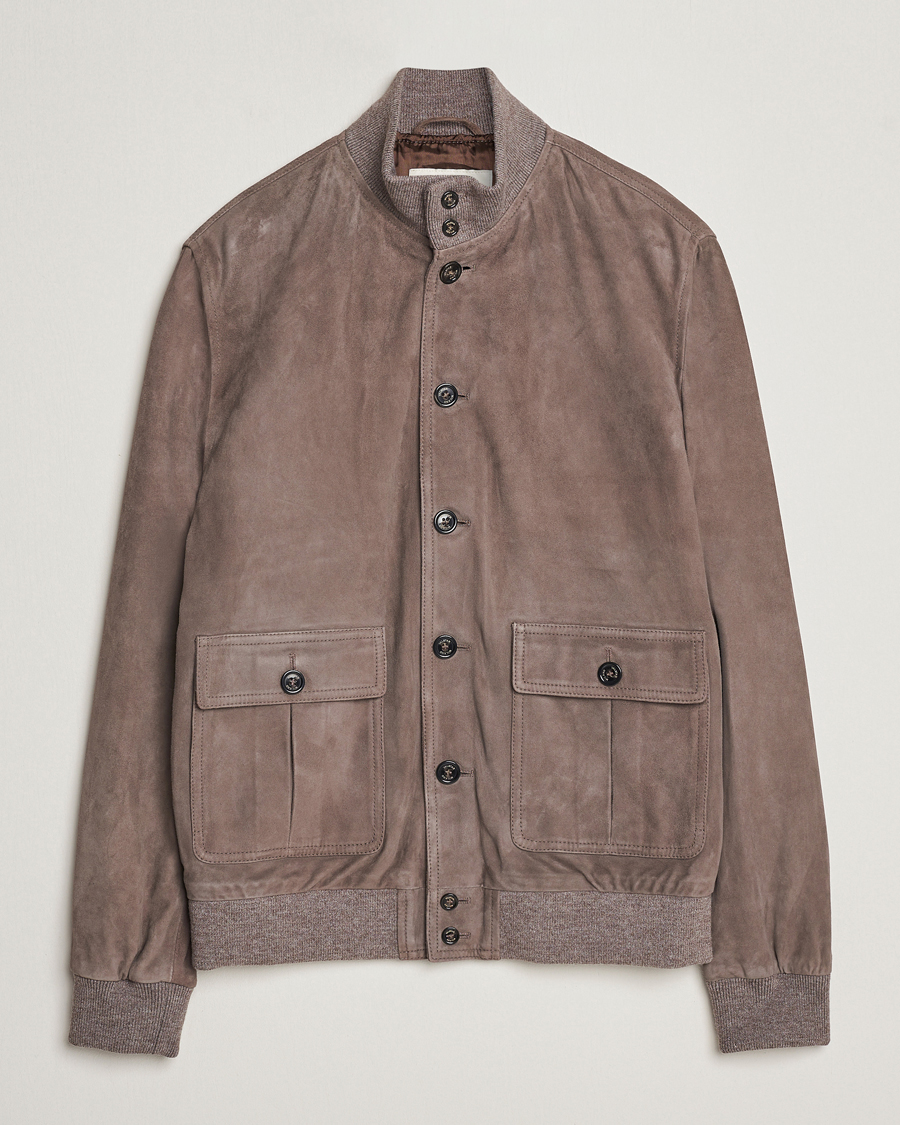 Heren | Jassen | Valstar | Valstarino Suede Jacket Stone