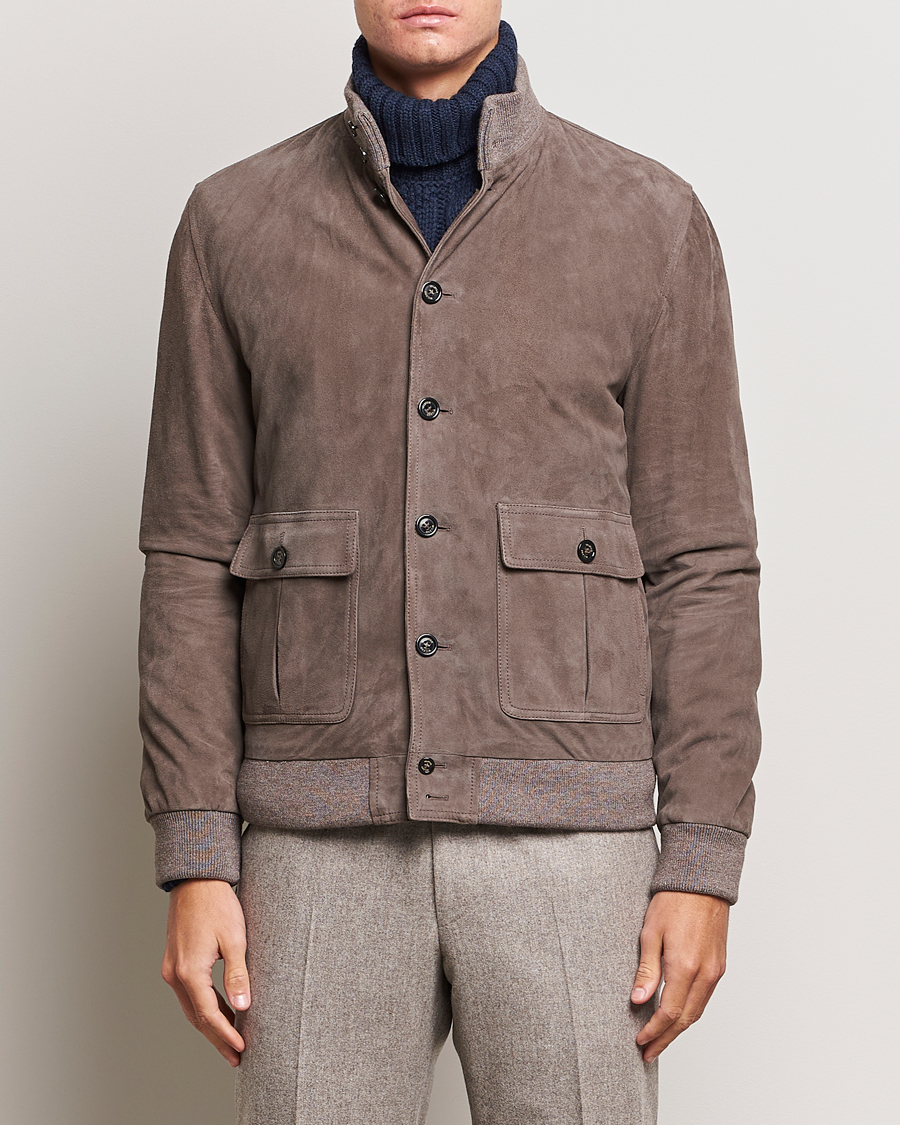 Heren | Jassen | Valstar | Valstarino Suede Jacket Stone